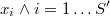  x_{i} \wedge i=1 \dots S' 