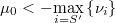  \mu_{0}<-\underset{i=S'}{\max}\left\{ \nu_{i}\right\}  